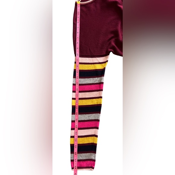 Boden Berwick Maroon Striped Sleeve Sweater - Picture 5 of 13